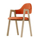 Nordic Fabric Dining Side Chair with Metal Base 33"H Open Back Dining Side Chair for Restaurant Orange 1 Piece Clearhalo ' kitchen&dining_furn' 'Dining Chairs' 'Dining Tables & Seating' 'dining_chair' 'furn' 'furn_dining_chair' 'Furniture' 'furniture_dining_chair' 'Kitchen & Dining Furniture' 'kitchen' 3484195