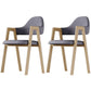 Nordic Fabric Dining Side Chair with Metal Base 33"H Open Back Dining Side Chair for Restaurant Grey 2 Piece Set Clearhalo ' kitchen&dining_furn' 'Dining Chairs' 'Dining Tables & Seating' 'dining_chair' 'furn' 'furn_dining_chair' 'Furniture' 'furniture_dining_chair' 'Kitchen & Dining Furniture' 'kitchen' 3484206