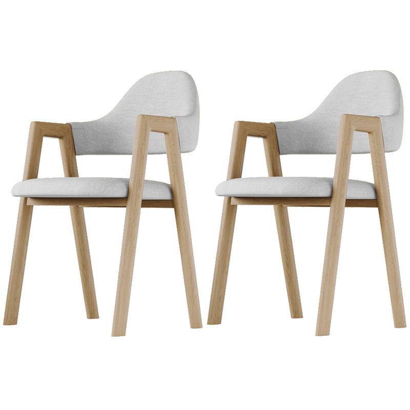 Nordic Fabric Dining Side Chair with Metal Base 33"H Open Back Dining Side Chair for Restaurant Khaki 2 Piece Set Clearhalo ' kitchen&dining_furn' 'Dining Chairs' 'Dining Tables & Seating' 'dining_chair' 'furn' 'furn_dining_chair' 'Furniture' 'furniture_dining_chair' 'Kitchen & Dining Furniture' 'kitchen' 3484209