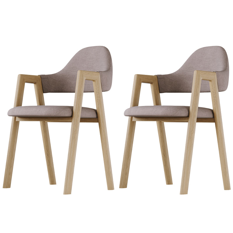 Nordic Fabric Dining Side Chair with Metal Base 33"H Open Back Dining Side Chair for Restaurant Coffee 2 Piece Set Clearhalo ' kitchen&dining_furn' 'Dining Chairs' 'Dining Tables & Seating' 'dining_chair' 'furn' 'furn_dining_chair' 'Furniture' 'furniture_dining_chair' 'Kitchen & Dining Furniture' 'kitchen' 3484212