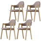 Nordic Fabric Dining Side Chair with Metal Base 33"H Open Back Dining Side Chair for Restaurant Coffee 4 Piece Set Clearhalo ' kitchen&dining_furn' 'Dining Chairs' 'Dining Tables & Seating' 'dining_chair' 'furn' 'furn_dining_chair' 'Furniture' 'furniture_dining_chair' 'Kitchen & Dining Furniture' 'kitchen' 3484213