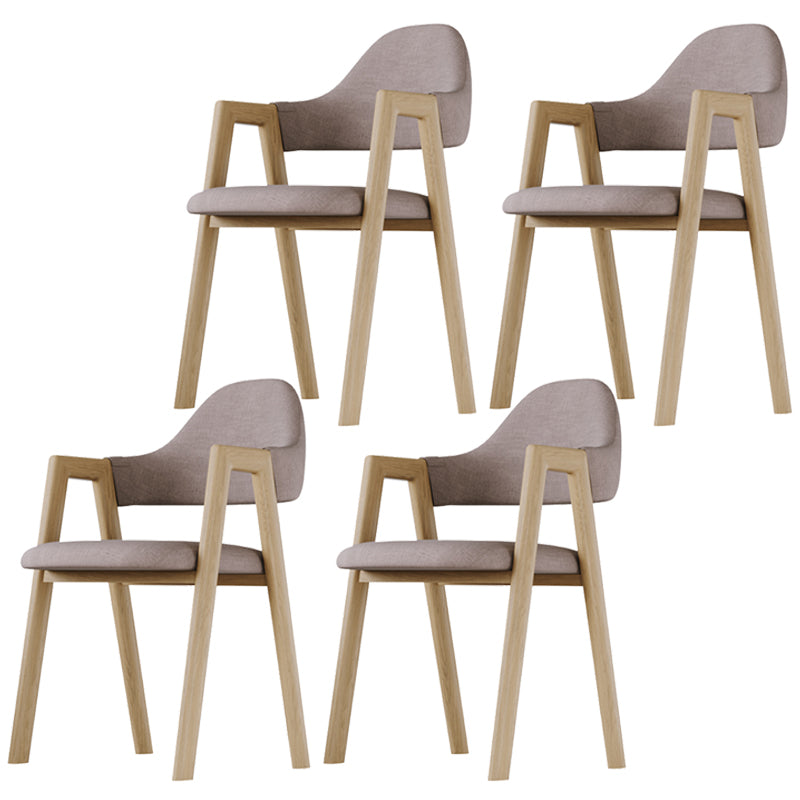 Nordic Fabric Dining Side Chair with Metal Base 33"H Open Back Dining Side Chair for Restaurant Coffee 4 Piece Set Clearhalo ' kitchen&dining_furn' 'Dining Chairs' 'Dining Tables & Seating' 'dining_chair' 'furn' 'furn_dining_chair' 'Furniture' 'furniture_dining_chair' 'Kitchen & Dining Furniture' 'kitchen' 3484213