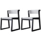 Wood Modern Dining Side Chair with Color Cushion Open Back Dining Side Chair for Kitchen White 2 Piece Set Black Clearhalo ' kitchen&dining_furn' 'Dining Chairs' 'Dining Tables & Seating' 'dining_chair' 'furn' 'furn_dining_chair' 'Furniture' 'furniture_dining_chair' 'Kitchen & Dining Furniture' 'kitchen' 3484216