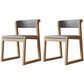 Wood Modern Dining Side Chair with Color Cushion Open Back Dining Side Chair for Kitchen Grey 2 Piece Set Natural Wood Clearhalo ' kitchen&dining_furn' 'Dining Chairs' 'Dining Tables & Seating' 'dining_chair' 'furn' 'furn_dining_chair' 'Furniture' 'furniture_dining_chair' 'Kitchen & Dining Furniture' 'kitchen' 3484223