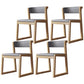 Wood Modern Dining Side Chair with Color Cushion Open Back Dining Side Chair for Kitchen Grey 4 Piece Set Natural Wood Clearhalo ' kitchen&dining_furn' 'Dining Chairs' 'Dining Tables & Seating' 'dining_chair' 'furn' 'furn_dining_chair' 'Furniture' 'furniture_dining_chair' 'Kitchen & Dining Furniture' 'kitchen' 3484224