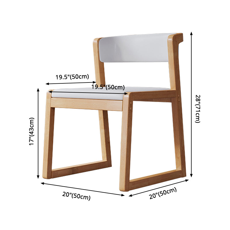 Wood Modern Dining Side Chair with Color Cushion Open Back Dining Side Chair for Kitchen Clearhalo ' kitchen&dining_furn' 'Dining Chairs' 'Dining Tables & Seating' 'dining_chair' 'furn' 'furn_dining_chair' 'Furniture' 'furniture_dining_chair' 'Kitchen & Dining Furniture' 'kitchen' 3484225