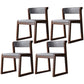 Wood Modern Dining Side Chair with Color Cushion Open Back Dining Side Chair for Kitchen Grey 4 Piece Set Walnut Clearhalo ' kitchen&dining_furn' 'Dining Chairs' 'Dining Tables & Seating' 'dining_chair' 'furn' 'furn_dining_chair' 'Furniture' 'furniture_dining_chair' 'Kitchen & Dining Furniture' 'kitchen' 3484231