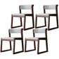 Wood Modern Dining Side Chair with Color Cushion Open Back Dining Side Chair for Kitchen White 4 Piece Set Walnut Clearhalo ' kitchen&dining_furn' 'Dining Chairs' 'Dining Tables & Seating' 'dining_chair' 'furn' 'furn_dining_chair' 'Furniture' 'furniture_dining_chair' 'Kitchen & Dining Furniture' 'kitchen' 3484234