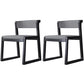 Wood Modern Dining Side Chair with Color Cushion Open Back Dining Side Chair for Kitchen Grey 2 Piece Set Black Clearhalo ' kitchen&dining_furn' 'Dining Chairs' 'Dining Tables & Seating' 'dining_chair' 'furn' 'furn_dining_chair' 'Furniture' 'furniture_dining_chair' 'Kitchen & Dining Furniture' 'kitchen' 3484236