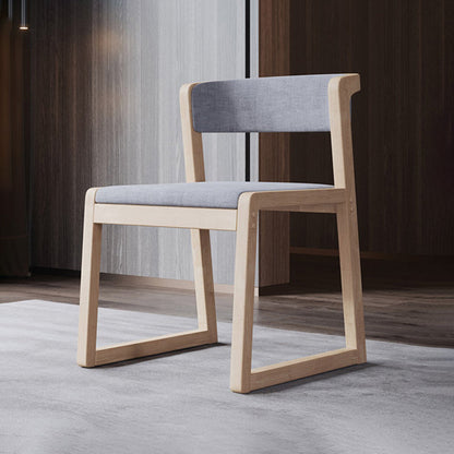 Wood Modern Dining Side Chair with Color Cushion Open Back Dining Side Chair for Kitchen Light Gray 1 Piece Natural Wood Clearhalo ' kitchen&dining_furn' 'Dining Chairs' 'Dining Tables & Seating' 'dining_chair' 'furn' 'furn_dining_chair' 'Furniture' 'furniture_dining_chair' 'Kitchen & Dining Furniture' 'kitchen' 3484238