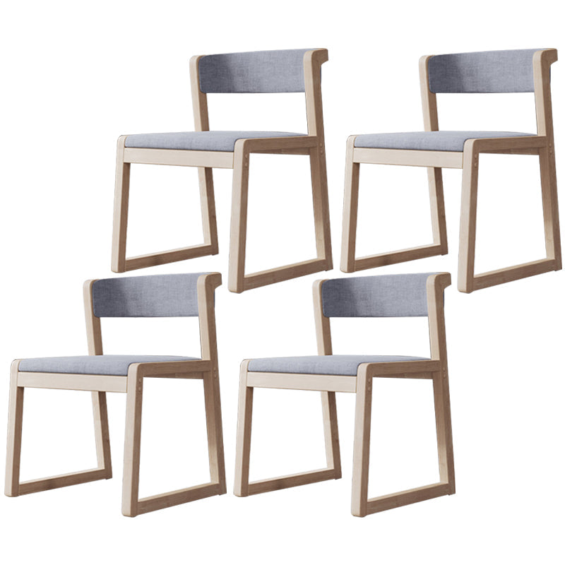 Wood Modern Dining Side Chair with Color Cushion Open Back Dining Side Chair for Kitchen Light Gray 4 Piece Set Natural Wood Clearhalo ' kitchen&dining_furn' 'Dining Chairs' 'Dining Tables & Seating' 'dining_chair' 'furn' 'furn_dining_chair' 'Furniture' 'furniture_dining_chair' 'Kitchen & Dining Furniture' 'kitchen' 3484240