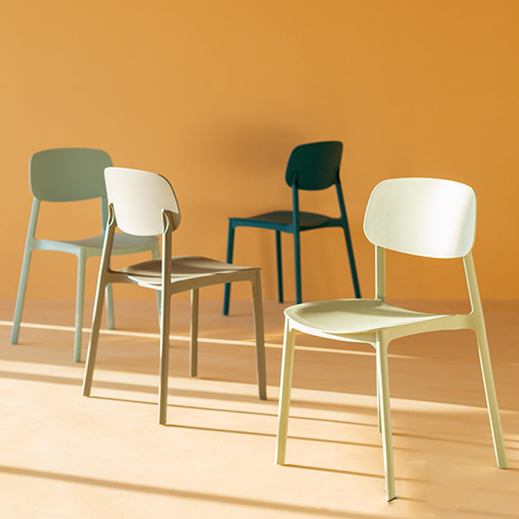 Multicolor Contemporary Style Side Chair Set Open Back Side Dining Chair Clearhalo ' kitchen&dining_furn' 'Dining Chairs' 'Dining Tables & Seating' 'dining_chair' 'furn' 'furn_dining_chair' 'Furniture' 'furniture_dining_chair' 'Kitchen & Dining Furniture' 'kitchen' 3484265