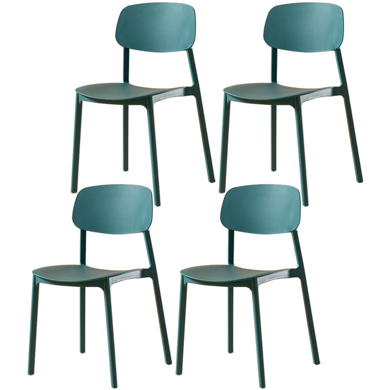 Multicolor Contemporary Style Side Chair Set Open Back Side Dining Chair Blue 4 Piece Set Clearhalo ' kitchen&dining_furn' 'Dining Chairs' 'Dining Tables & Seating' 'dining_chair' 'furn' 'furn_dining_chair' 'Furniture' 'furniture_dining_chair' 'Kitchen & Dining Furniture' 'kitchen' 3484269