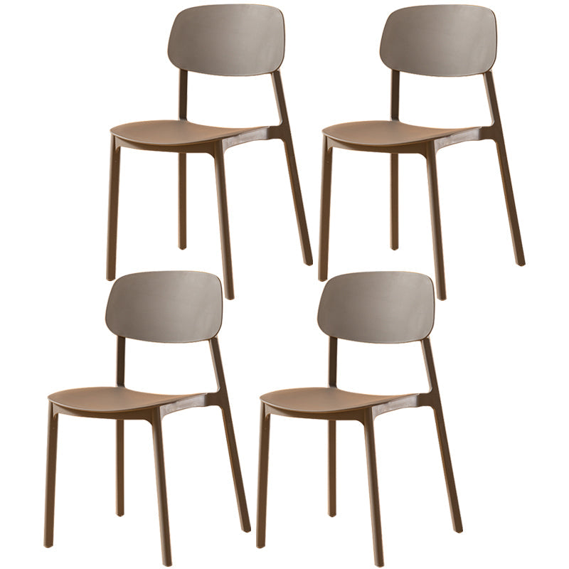 Multicolor Contemporary Style Side Chair Set Open Back Side Dining Chair Grey 4 Piece Set Clearhalo ' kitchen&dining_furn' 'Dining Chairs' 'Dining Tables & Seating' 'dining_chair' 'furn' 'furn_dining_chair' 'Furniture' 'furniture_dining_chair' 'Kitchen & Dining Furniture' 'kitchen' 3484275