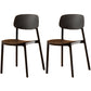Multicolor Contemporary Style Side Chair Set Open Back Side Dining Chair Black 2 Piece Set Clearhalo ' kitchen&dining_furn' 'Dining Chairs' 'Dining Tables & Seating' 'dining_chair' 'furn' 'furn_dining_chair' 'Furniture' 'furniture_dining_chair' 'Kitchen & Dining Furniture' 'kitchen' 3484279