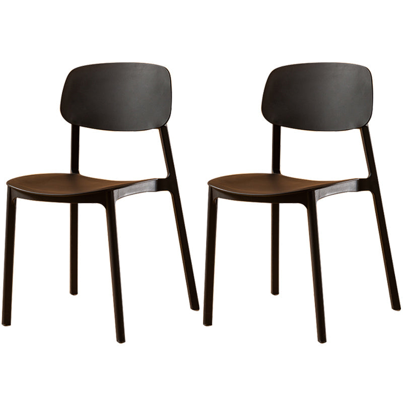 Multicolor Contemporary Style Side Chair Set Open Back Side Dining Chair Black 2 Piece Set Clearhalo ' kitchen&dining_furn' 'Dining Chairs' 'Dining Tables & Seating' 'dining_chair' 'furn' 'furn_dining_chair' 'Furniture' 'furniture_dining_chair' 'Kitchen & Dining Furniture' 'kitchen' 3484279