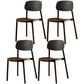 Multicolor Contemporary Style Side Chair Set Open Back Side Dining Chair Black 4 Piece Set Clearhalo ' kitchen&dining_furn' 'Dining Chairs' 'Dining Tables & Seating' 'dining_chair' 'furn' 'furn_dining_chair' 'Furniture' 'furniture_dining_chair' 'Kitchen & Dining Furniture' 'kitchen' 3484282
