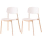 Multicolor Contemporary Style Side Chair Set Open Back Side Dining Chair White 2 Piece Set Clearhalo ' kitchen&dining_furn' 'Dining Chairs' 'Dining Tables & Seating' 'dining_chair' 'furn' 'furn_dining_chair' 'Furniture' 'furniture_dining_chair' 'Kitchen & Dining Furniture' 'kitchen' 3484286