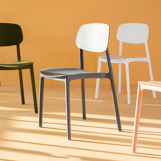 Multicolor Contemporary Style Side Chair Set Open Back Side Dining Chair Clearhalo ' kitchen&dining_furn' 'Dining Chairs' 'Dining Tables & Seating' 'dining_chair' 'furn' 'furn_dining_chair' 'Furniture' 'furniture_dining_chair' 'Kitchen & Dining Furniture' 'kitchen' 3484291