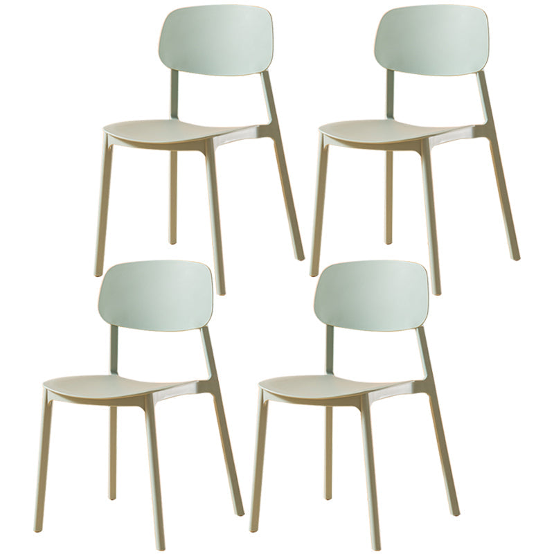 Multicolor Contemporary Style Side Chair Set Open Back Side Dining Chair Sky Blue 4 Piece Set Clearhalo ' kitchen&dining_furn' 'Dining Chairs' 'Dining Tables & Seating' 'dining_chair' 'furn' 'furn_dining_chair' 'Furniture' 'furniture_dining_chair' 'Kitchen & Dining Furniture' 'kitchen' 3484293