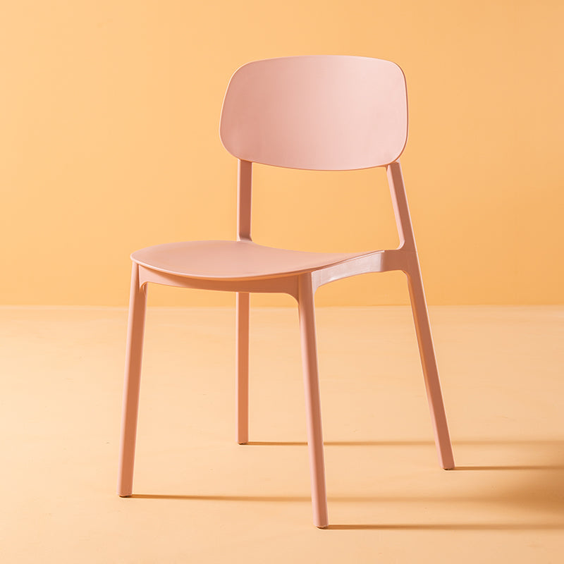 Multicolor Contemporary Style Side Chair Set Open Back Side Dining Chair Pink 1 Piece Clearhalo ' kitchen&dining_furn' 'Dining Chairs' 'Dining Tables & Seating' 'dining_chair' 'furn' 'furn_dining_chair' 'Furniture' 'furniture_dining_chair' 'Kitchen & Dining Furniture' 'kitchen' 3484294