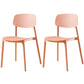 Multicolor Contemporary Style Side Chair Set Open Back Side Dining Chair Pink 2 Piece Set Clearhalo ' kitchen&dining_furn' 'Dining Chairs' 'Dining Tables & Seating' 'dining_chair' 'furn' 'furn_dining_chair' 'Furniture' 'furniture_dining_chair' 'Kitchen & Dining Furniture' 'kitchen' 3484295