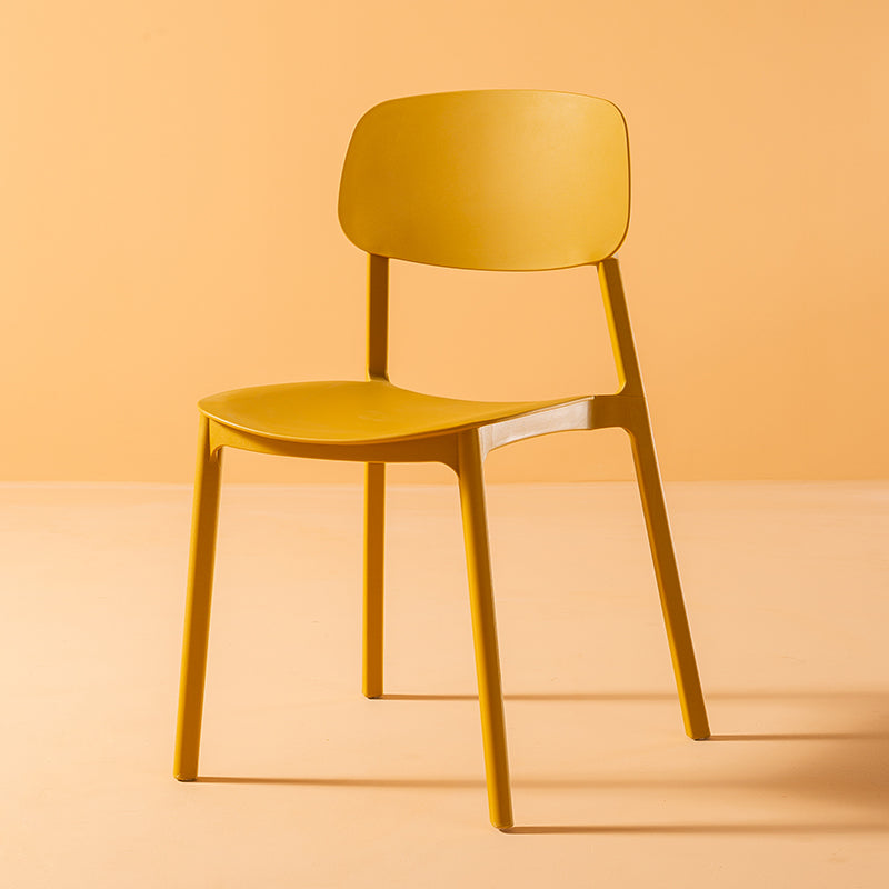 Multicolor Contemporary Style Side Chair Set Open Back Side Dining Chair Yellow 1 Piece Clearhalo ' kitchen&dining_furn' 'Dining Chairs' 'Dining Tables & Seating' 'dining_chair' 'furn' 'furn_dining_chair' 'Furniture' 'furniture_dining_chair' 'Kitchen & Dining Furniture' 'kitchen' 3484297