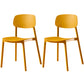 Multicolor Contemporary Style Side Chair Set Open Back Side Dining Chair Yellow 2 Piece Set Clearhalo ' kitchen&dining_furn' 'Dining Chairs' 'Dining Tables & Seating' 'dining_chair' 'furn' 'furn_dining_chair' 'Furniture' 'furniture_dining_chair' 'Kitchen & Dining Furniture' 'kitchen' 3484298