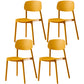 Multicolor Contemporary Style Side Chair Set Open Back Side Dining Chair Yellow 4 Piece Set Clearhalo ' kitchen&dining_furn' 'Dining Chairs' 'Dining Tables & Seating' 'dining_chair' 'furn' 'furn_dining_chair' 'Furniture' 'furniture_dining_chair' 'Kitchen & Dining Furniture' 'kitchen' 3484299