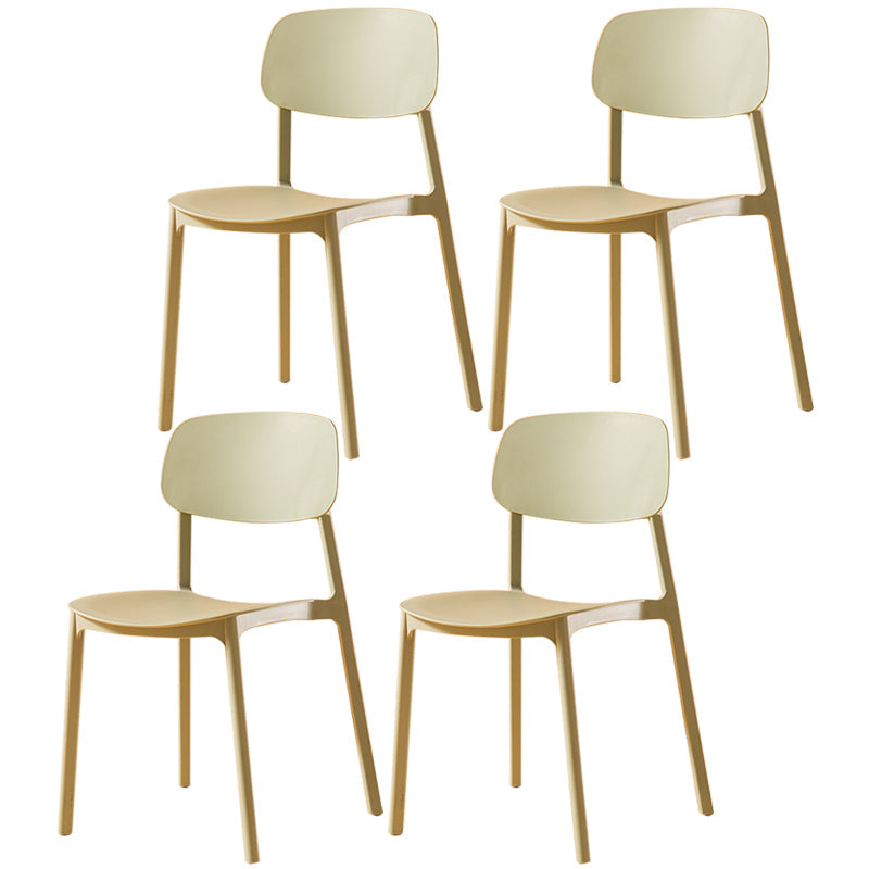 Multicolor Contemporary Style Side Chair Set Open Back Side Dining Chair Green 4 Piece Set Clearhalo ' kitchen&dining_furn' 'Dining Chairs' 'Dining Tables & Seating' 'dining_chair' 'furn' 'furn_dining_chair' 'Furniture' 'furniture_dining_chair' 'Kitchen & Dining Furniture' 'kitchen' 3484305