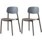 Multicolor Contemporary Style Side Chair Set Open Back Side Dining Chair Gray Blue 2 Piece Set Clearhalo ' kitchen&dining_furn' 'Dining Chairs' 'Dining Tables & Seating' 'dining_chair' 'furn' 'furn_dining_chair' 'Furniture' 'furniture_dining_chair' 'Kitchen & Dining Furniture' 'kitchen' 3484310