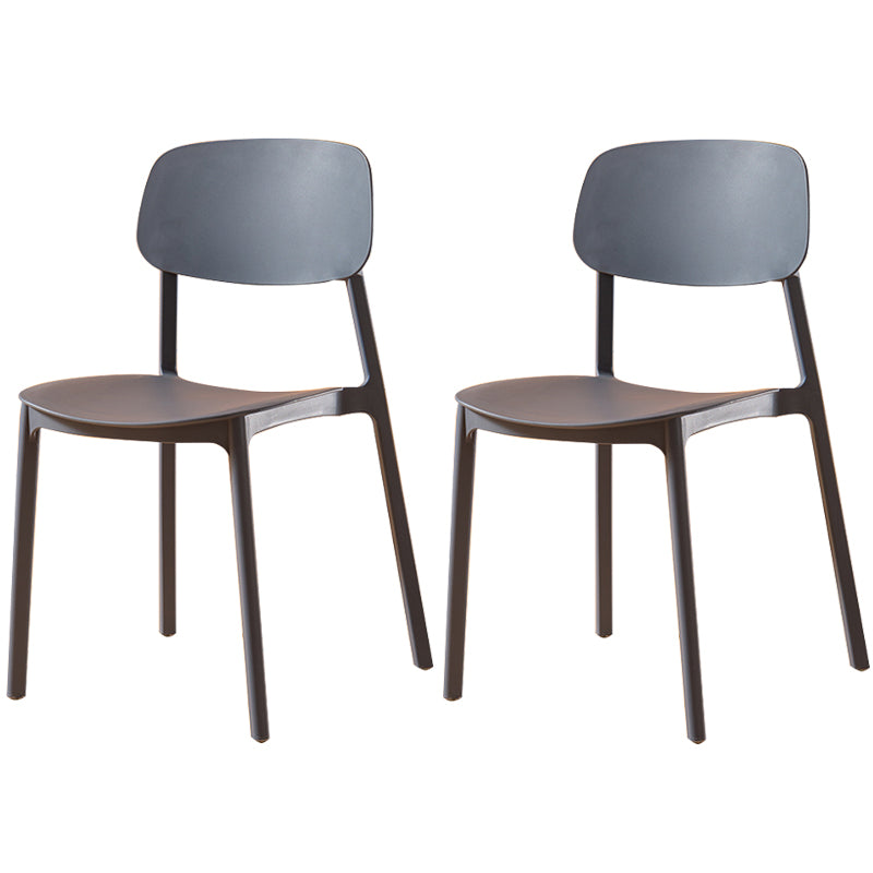 Multicolor Contemporary Style Side Chair Set Open Back Side Dining Chair Gray Blue 2 Piece Set Clearhalo ' kitchen&dining_furn' 'Dining Chairs' 'Dining Tables & Seating' 'dining_chair' 'furn' 'furn_dining_chair' 'Furniture' 'furniture_dining_chair' 'Kitchen & Dining Furniture' 'kitchen' 3484310