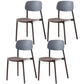 Multicolor Contemporary Style Side Chair Set Open Back Side Dining Chair Gray Blue 4 Piece Set Clearhalo ' kitchen&dining_furn' 'Dining Chairs' 'Dining Tables & Seating' 'dining_chair' 'furn' 'furn_dining_chair' 'Furniture' 'furniture_dining_chair' 'Kitchen & Dining Furniture' 'kitchen' 3484311