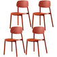 Multicolor Contemporary Style Side Chair Set Open Back Side Dining Chair Red 4 Piece Set Clearhalo ' kitchen&dining_furn' 'Dining Chairs' 'Dining Tables & Seating' 'dining_chair' 'furn' 'furn_dining_chair' 'Furniture' 'furniture_dining_chair' 'Kitchen & Dining Furniture' 'kitchen' 3484314