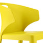 Contemporary Style Plastic Dining Room Chair Multicolor Wingback Side Chair Clearhalo ' kitchen&dining_furn' 'Dining Chairs' 'Dining Tables & Seating' 'dining_chair' 'furn' 'furn_dining_chair' 'Furniture' 'furniture_dining_chair' 'Kitchen & Dining Furniture' 'kitchen' 3484362