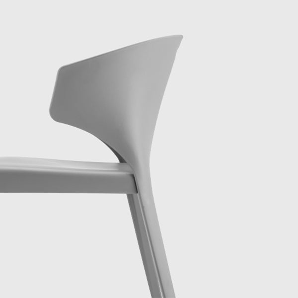 Contemporary Style Plastic Dining Room Chair Multicolor Wingback Side Chair Clearhalo ' kitchen&dining_furn' 'Dining Chairs' 'Dining Tables & Seating' 'dining_chair' 'furn' 'furn_dining_chair' 'Furniture' 'furniture_dining_chair' 'Kitchen & Dining Furniture' 'kitchen' 3484367