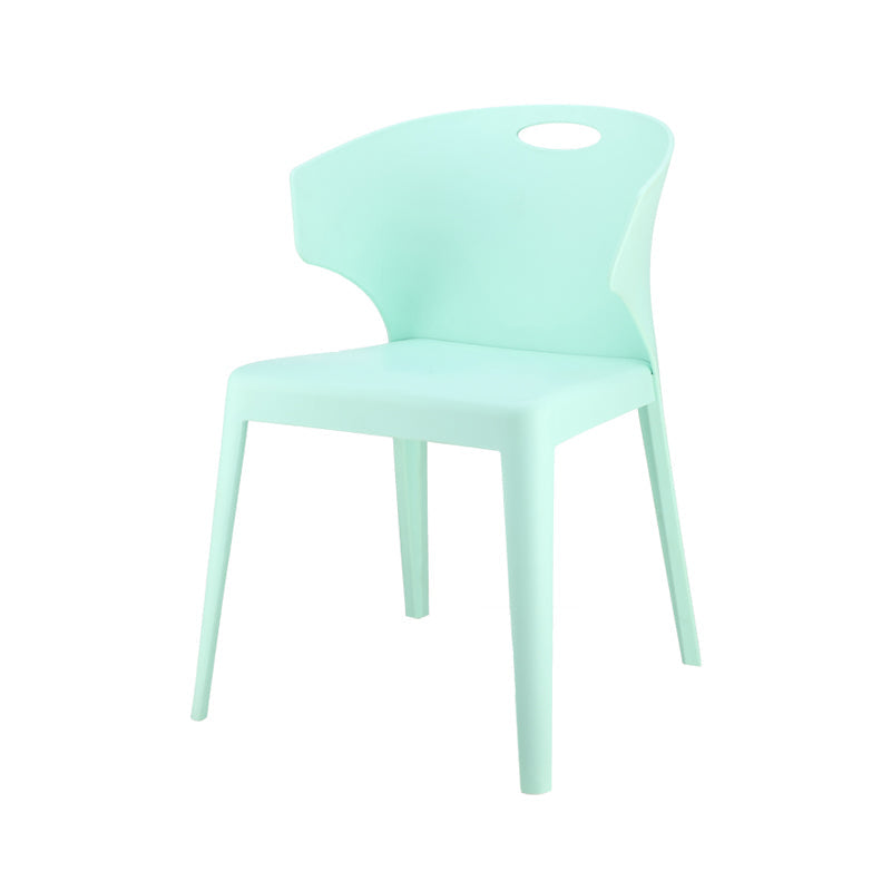 Contemporary Style Plastic Dining Room Chair Multicolor Wingback Side Chair Blue 1 Piece Clearhalo ' kitchen&dining_furn' 'Dining Chairs' 'Dining Tables & Seating' 'dining_chair' 'furn' 'furn_dining_chair' 'Furniture' 'furniture_dining_chair' 'Kitchen & Dining Furniture' 'kitchen' 3484372