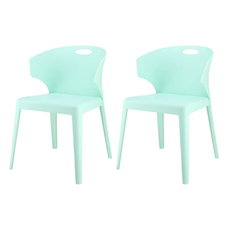 Contemporary Style Plastic Dining Room Chair Multicolor Wingback Side Chair Blue 2 Piece Set Clearhalo ' kitchen&dining_furn' 'Dining Chairs' 'Dining Tables & Seating' 'dining_chair' 'furn' 'furn_dining_chair' 'Furniture' 'furniture_dining_chair' 'Kitchen & Dining Furniture' 'kitchen' 3484373