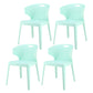 Contemporary Style Plastic Dining Room Chair Multicolor Wingback Side Chair Blue 4 Piece Set Clearhalo ' kitchen&dining_furn' 'Dining Chairs' 'Dining Tables & Seating' 'dining_chair' 'furn' 'furn_dining_chair' 'Furniture' 'furniture_dining_chair' 'Kitchen & Dining Furniture' 'kitchen' 3484374