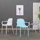 Modern Plastic Dining Armchair Chair Stackable Solid Back Dining Side Chair for Kitchen Clearhalo ' kitchen&dining_furn' 'Dining Chairs' 'Dining Tables & Seating' 'dining_chair' 'furn' 'furn_dining_chair' 'Furniture' 'furniture_dining_chair' 'Kitchen & Dining Furniture' 'kitchen' 3484378