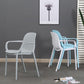 Modern Plastic Dining Armchair Chair Stackable Solid Back Dining Side Chair for Kitchen Clearhalo ' kitchen&dining_furn' 'Dining Chairs' 'Dining Tables & Seating' 'dining_chair' 'furn' 'furn_dining_chair' 'Furniture' 'furniture_dining_chair' 'Kitchen & Dining Furniture' 'kitchen' 3484383