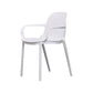 Modern Plastic Dining Armchair Chair Stackable Solid Back Dining Side Chair for Kitchen White 1 Piece Clearhalo ' kitchen&dining_furn' 'Dining Chairs' 'Dining Tables & Seating' 'dining_chair' 'furn' 'furn_dining_chair' 'Furniture' 'furniture_dining_chair' 'Kitchen & Dining Furniture' 'kitchen' 3484390