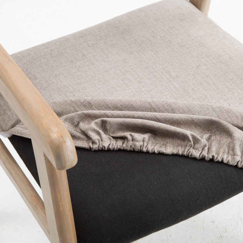 Contemporary Dining Chair 18'' Wide Open Arm Chair with 4 Wood Legs for Home Use Clearhalo ' kitchen&dining_furn' 'Dining Chairs' 'Dining Tables & Seating' 'dining_chair' 'furn' 'furn_dining_chair' 'Furniture' 'furniture_dining_chair' 'Kitchen & Dining Furniture' 'kitchen' 3484405