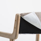 Contemporary Dining Chair 18'' Wide Open Arm Chair with 4 Wood Legs for Home Use Clearhalo ' kitchen&dining_furn' 'Dining Chairs' 'Dining Tables & Seating' 'dining_chair' 'furn' 'furn_dining_chair' 'Furniture' 'furniture_dining_chair' 'Kitchen & Dining Furniture' 'kitchen' 3484414