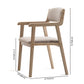Contemporary Dining Chair 18'' Wide Open Arm Chair with 4 Wood Legs for Home Use Clearhalo ' kitchen&dining_furn' 'Dining Chairs' 'Dining Tables & Seating' 'dining_chair' 'furn' 'furn_dining_chair' 'Furniture' 'furniture_dining_chair' 'Kitchen & Dining Furniture' 'kitchen' 3484417