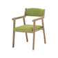 Contemporary Dining Chair 18'' Wide Open Arm Chair with 4 Wood Legs for Home Use Green Linen 1 Piece Clearhalo ' kitchen&dining_furn' 'Dining Chairs' 'Dining Tables & Seating' 'dining_chair' 'furn' 'furn_dining_chair' 'Furniture' 'furniture_dining_chair' 'Kitchen & Dining Furniture' 'kitchen' 3484428