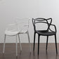 Nordic Plastic Open Back Dining Side Chair 33"H Dining Chair for Restaurant Clearhalo ' kitchen&dining_furn' 'Dining Chairs' 'Dining Tables & Seating' 'dining_chair' 'furn' 'furn_dining_chair' 'Furniture' 'furniture_dining_chair' 'Kitchen & Dining Furniture' 'kitchen' 3484455
