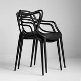 Nordic Plastic Open Back Dining Side Chair 33"H Dining Chair for Restaurant Clearhalo ' kitchen&dining_furn' 'Dining Chairs' 'Dining Tables & Seating' 'dining_chair' 'furn' 'furn_dining_chair' 'Furniture' 'furniture_dining_chair' 'Kitchen & Dining Furniture' 'kitchen' 3484459