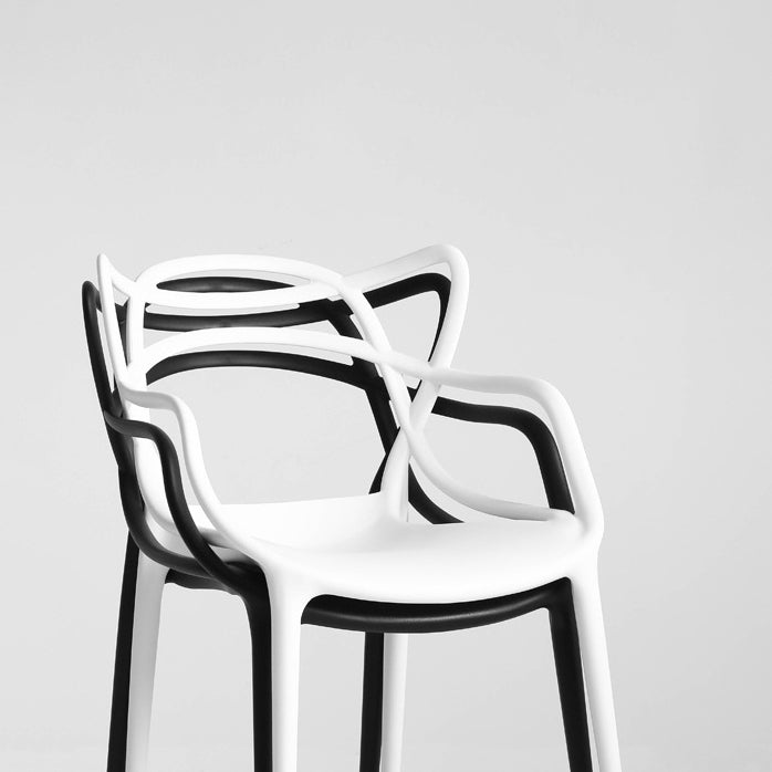 Nordic Plastic Open Back Dining Side Chair 33"H Dining Chair for Restaurant Clearhalo ' kitchen&dining_furn' 'Dining Chairs' 'Dining Tables & Seating' 'dining_chair' 'furn' 'furn_dining_chair' 'Furniture' 'furniture_dining_chair' 'Kitchen & Dining Furniture' 'kitchen' 3484466