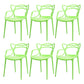 Nordic Plastic Open Back Dining Side Chair 33"H Dining Chair for Restaurant Green 6 Piece Set Clearhalo ' kitchen&dining_furn' 'Dining Chairs' 'Dining Tables & Seating' 'dining_chair' 'furn' 'furn_dining_chair' 'Furniture' 'furniture_dining_chair' 'Kitchen & Dining Furniture' 'kitchen' 3484493